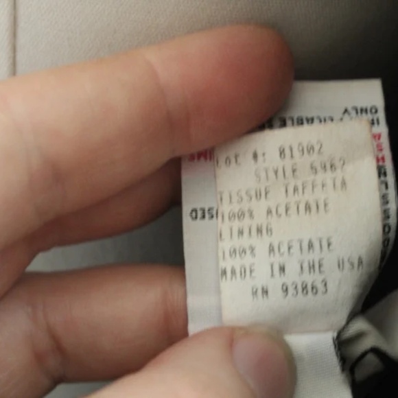 1980's Black and Pewter Taffeta Jim Hjelm Occasions Party Dress with Ruched Wais - Picture 4 of 6